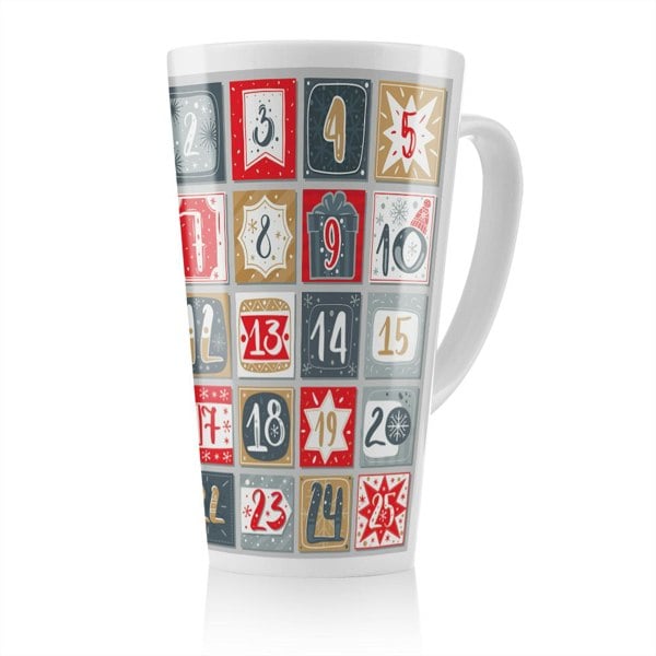 Benjamin Tate Design December Advent Calendar Dining Latte Mug