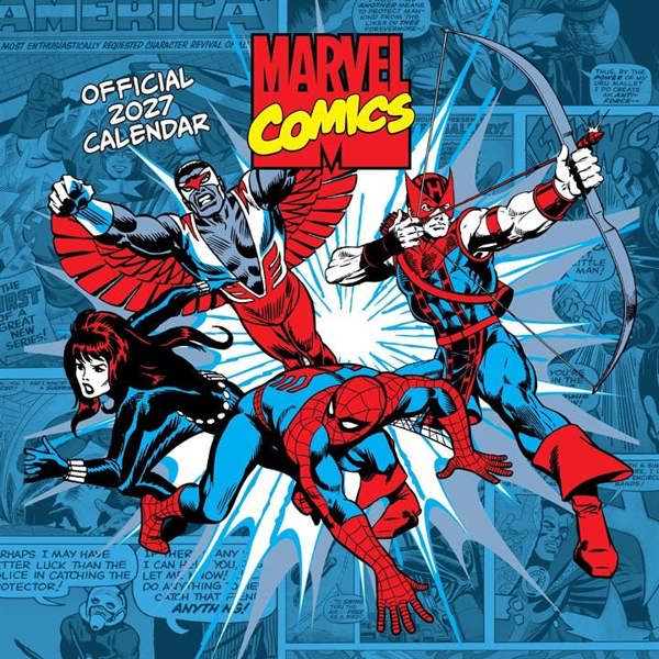 Disney, Marvel Comics Calendar 2027, Wall Calendars, Month To View, Entertainment, Gift
