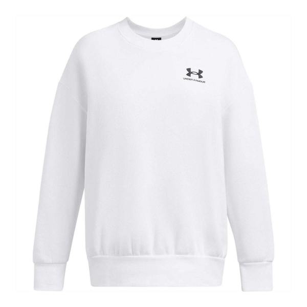 Under Armour Womens/Ladies Essential Fleece Sweatshirt - White/Black - 