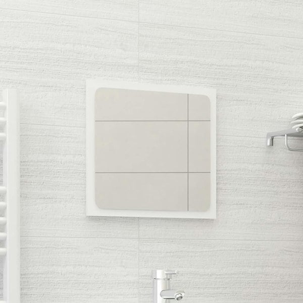 Berkfield Bathroom Mirror White 40x1.5x37 cm Engineered Wood