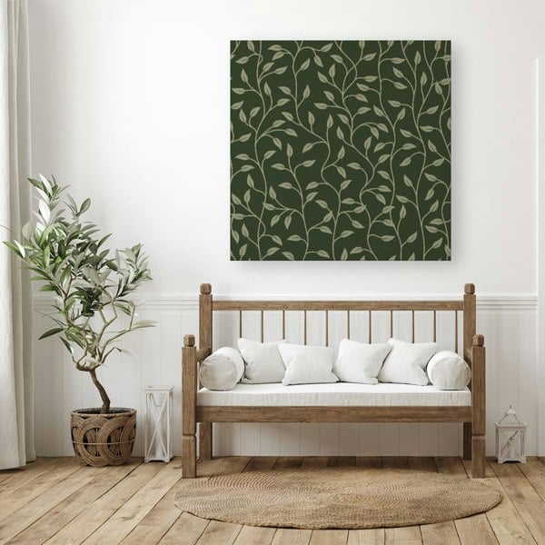 Warren Reed Green Shrub With Leaves Canvas