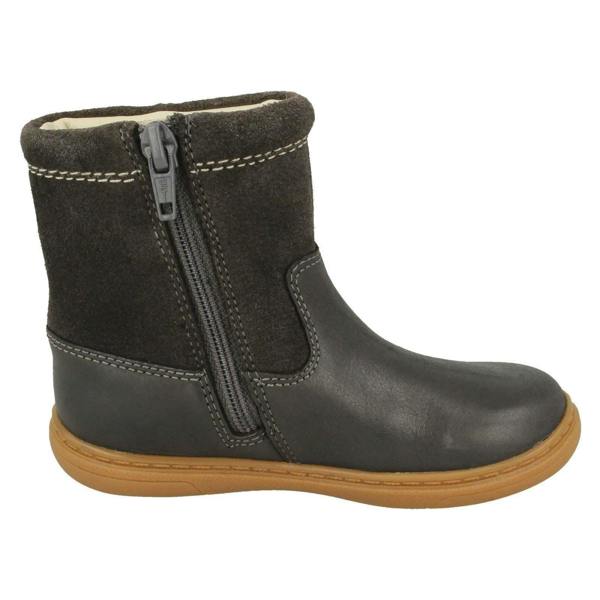 Clarks Girls Clarks Shooting Star Detailed Boots Flash Shine T
