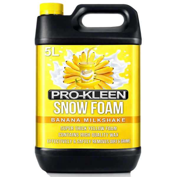 ProKleen Pro-Kleen 5L Banana Milkshake YELLOW Snow Foam with Wax Super Thick & Non-Caustic Foam