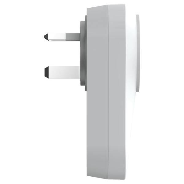 ENER-J 13A Wireless Plug Adapter + 1 Gang Switch Eco Series, White Body, Wireless Turn On/Off any appliance
