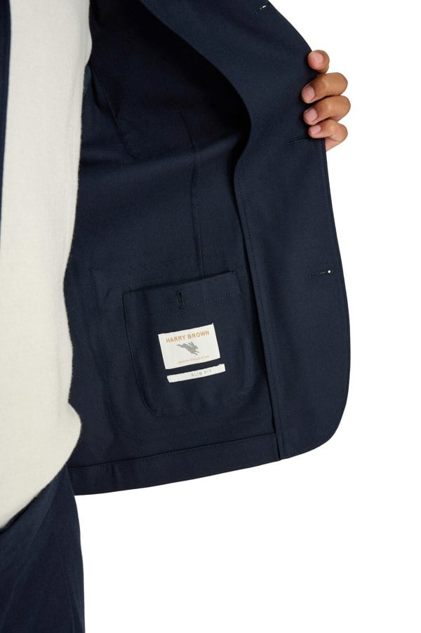 Harry Brown London Arthur Flannel Jacket - Navy