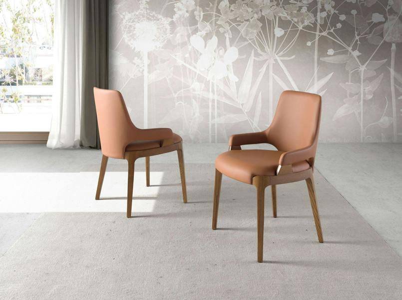 Angel Cerdá Brown Leatherette Chair 4136