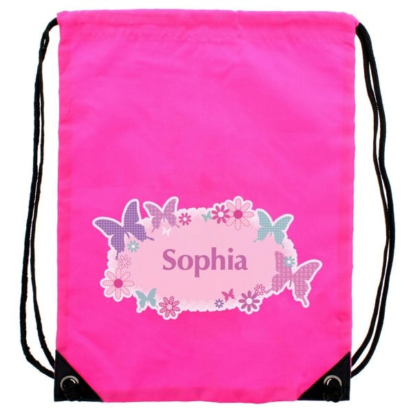 Personalised Memento Company Personalised Butterfly Swim & Kit Bag