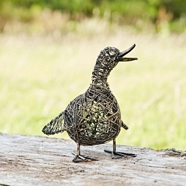 Paper High Janhvi the Small Quacking Duck Wire Garden Ornament