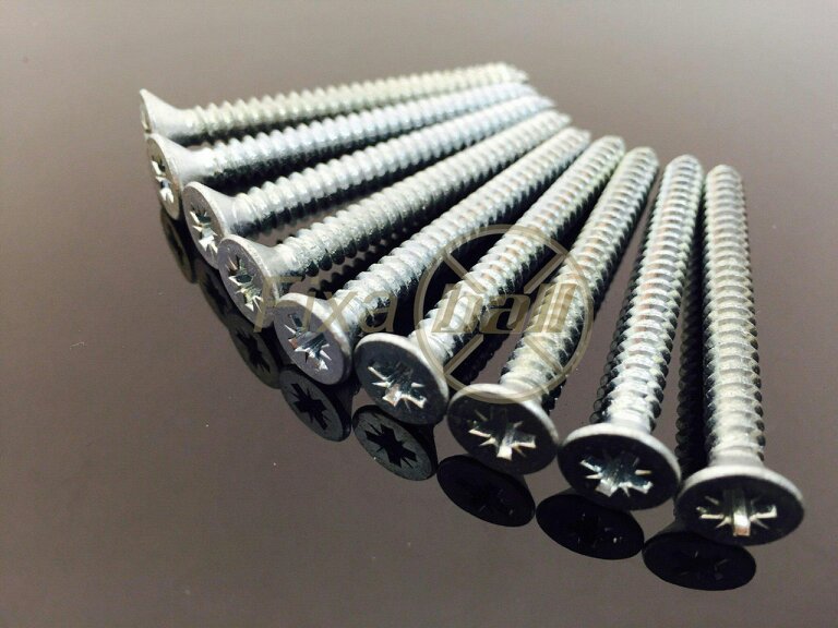 Fixaball No. 6 3.5mm Pozi Countersunk Self Tapping Screws AB Zinc BZP