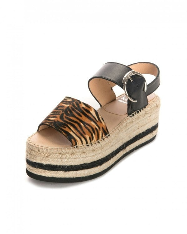 Kanna Pony Womens Flatform Sandals