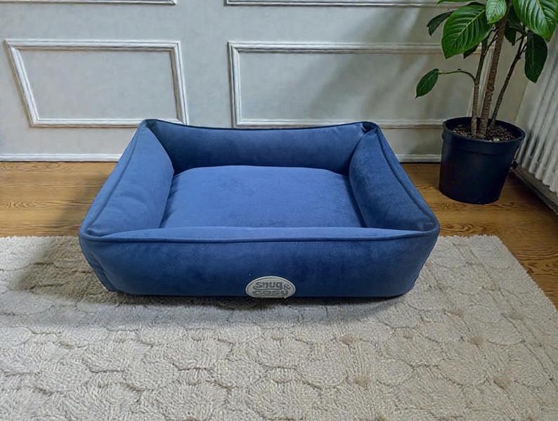 Charlie Dog Pet Bed Removable Cover Hollowfibre Filling - Dog Bed for dogs Snug and Cosy Pets