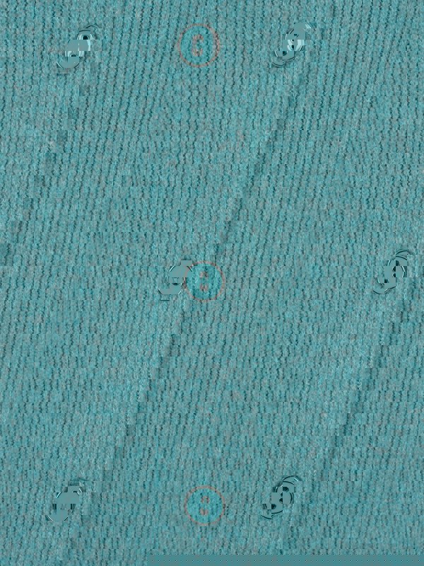 PennyPlain Ribbed Button Cardigan - Opal