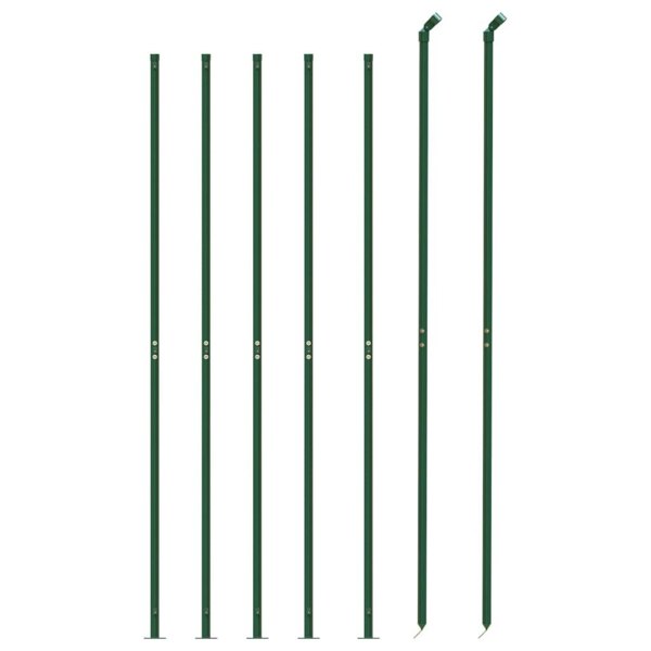 Berkfield Wire Mesh Fence with Flange Green 2.2x10 m