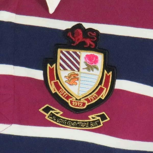 England Rugby Shirt Vintage Triple Blue Badge