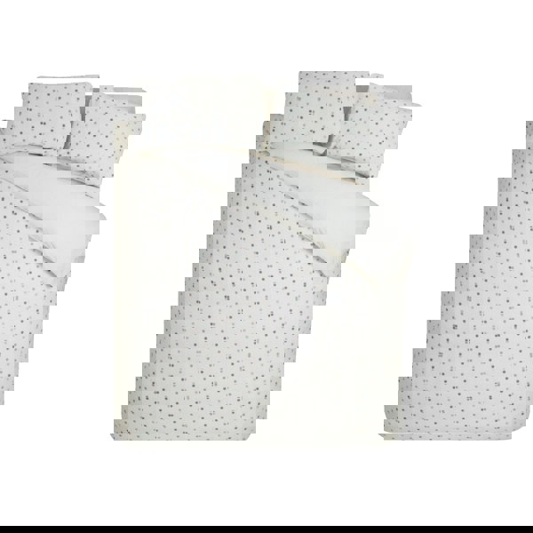 Catherine Lansfield Cosy Spot Fleece Duvet Cover Set Cream