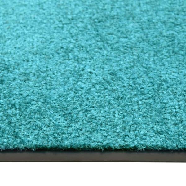 Berkfield Doormat Washable Cyan 120x180 cm