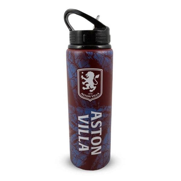 Aston Villa FC Print Water Bottle, Water Bottles, Sports, Gift