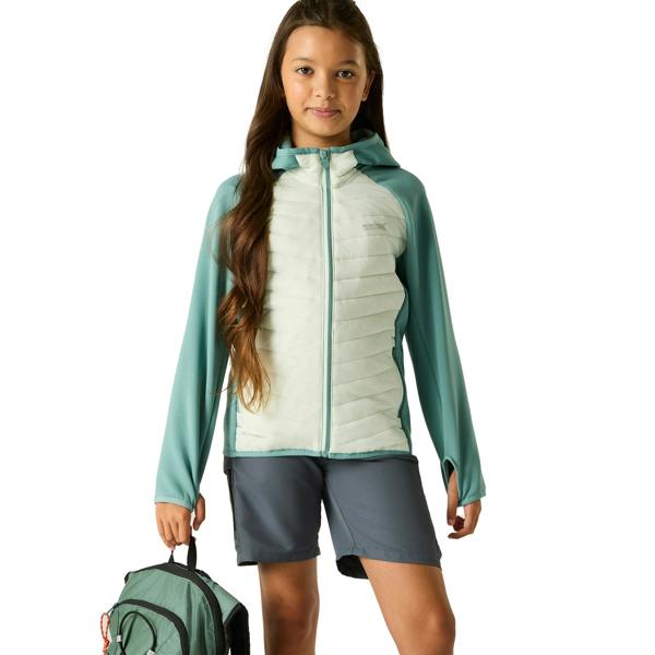 Regatta Childrens/Kids Andreson Hybrid Jacket - Ivy Moss/Ocean Mist - 