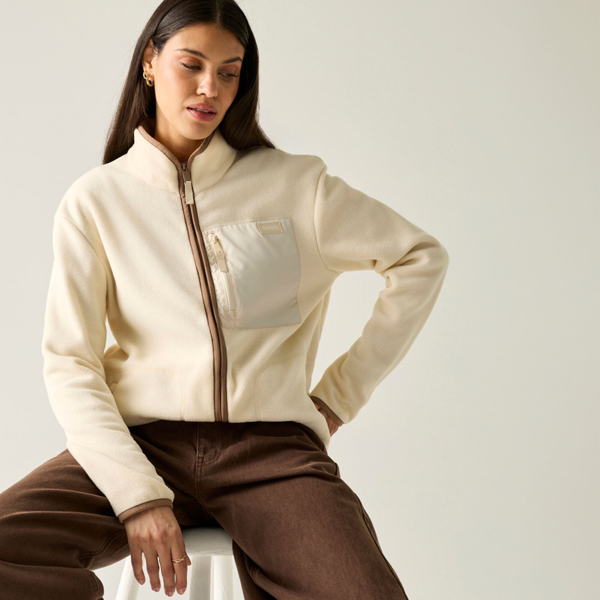 Regatta Womens Frankie Full Zip Fleece - Light Vanilla/Mocha