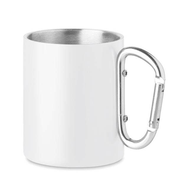 MidOcean Arom Metal Carabiner Clip Mug - White - 