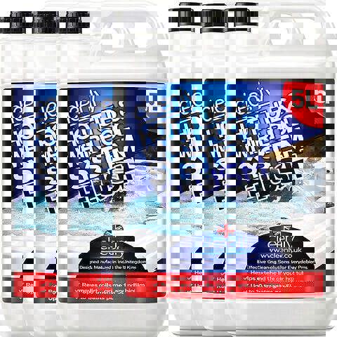 Cleenly Hot Tub & Whirlpool System Flush - Removes Dirt, Grime & Biofilm - Sterilises and Deeply Clean 15L