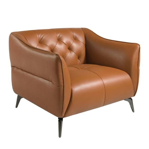 Angel Cerdá Chester Armchair Brown Leather Earth Clay 5098