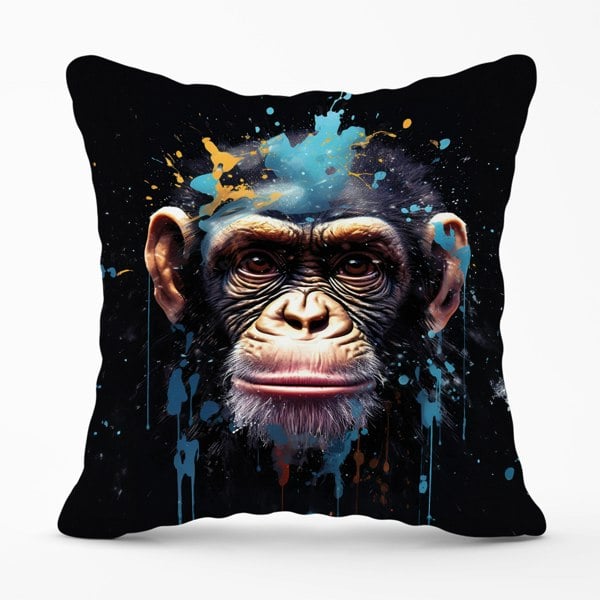 Warren Reed Monkey Face Splashart with Blue Cushions