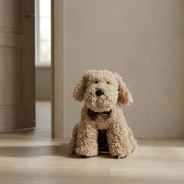 Garden Greatness Curly Beige Cockapoo Dog Door Stop