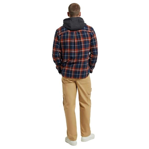 Animal Mens Cove Flannel Shirt - Navy - 