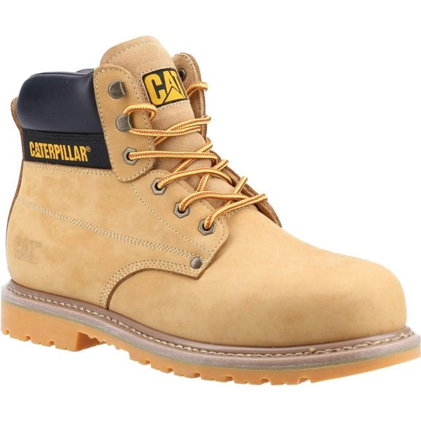 Caterpillar Mens Powerplant S3 Leather Safety Boots - Honey