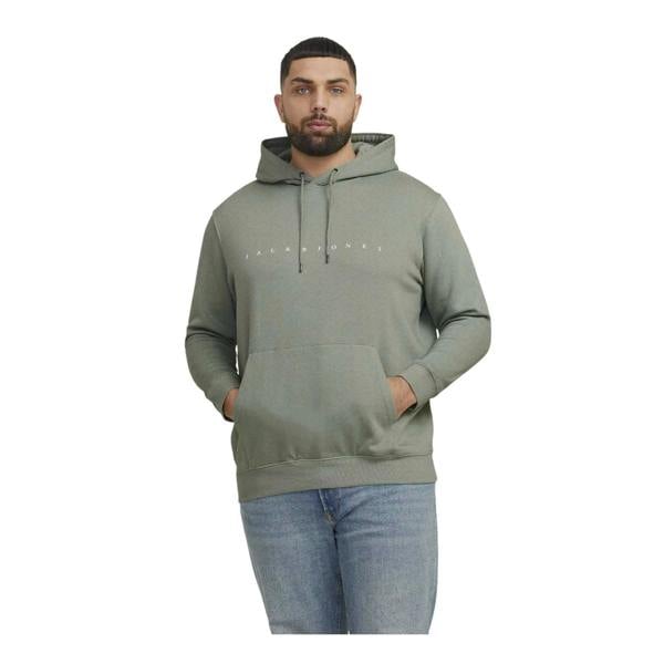 Jack And Jones Mens Star Plus Hoodie - Green - 
