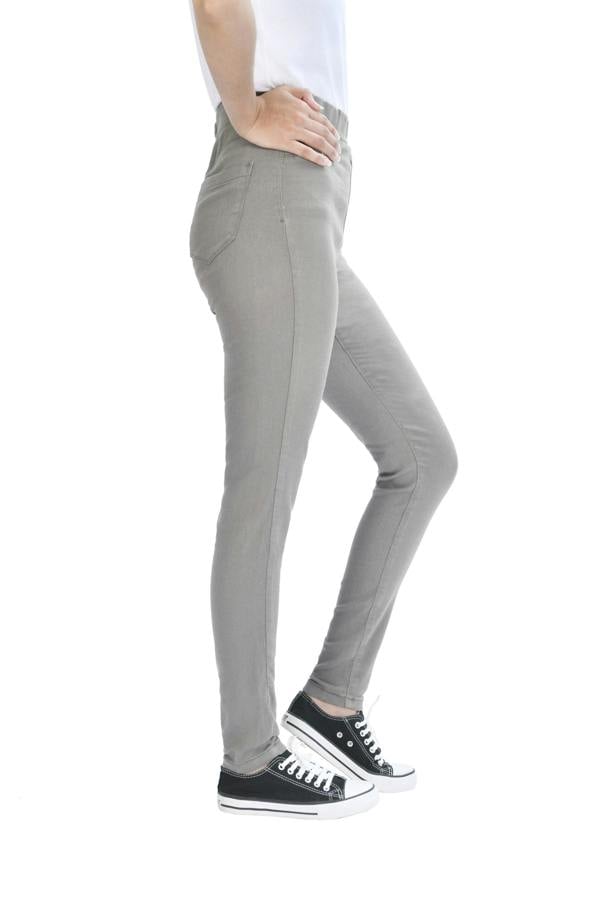 Smart Living Women's Stylish Skinny Fit Denim Jeggings with Pockets - Trendy & Comfy - Mid Grey