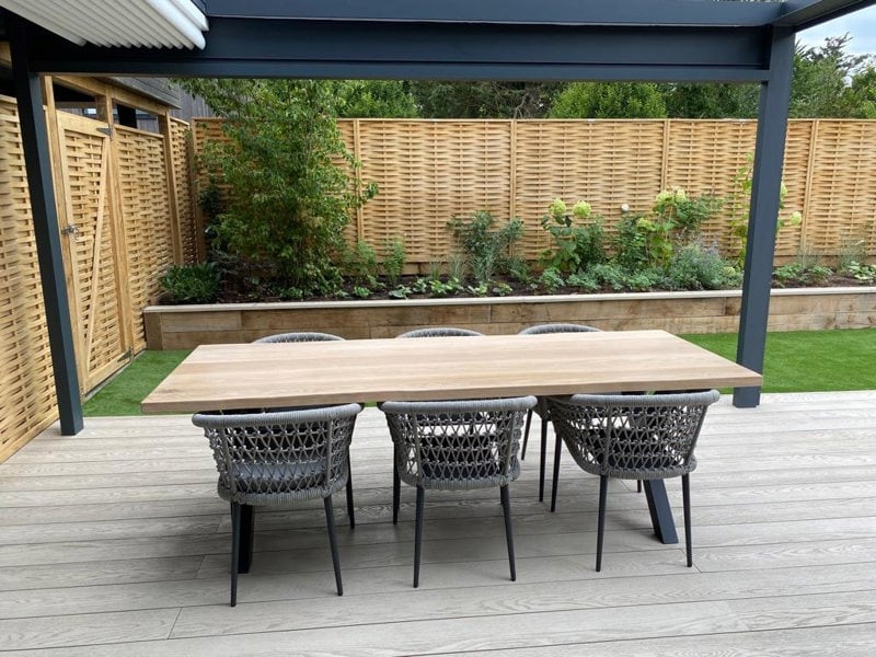 The Bespoke Carpentry Co Premium Solid Oak Table and Benches