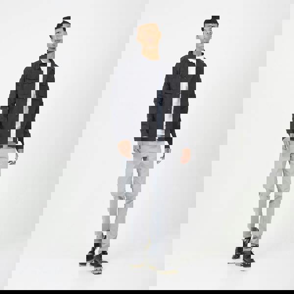 Brave Soul Black Button Through Shacket - Black Image 3