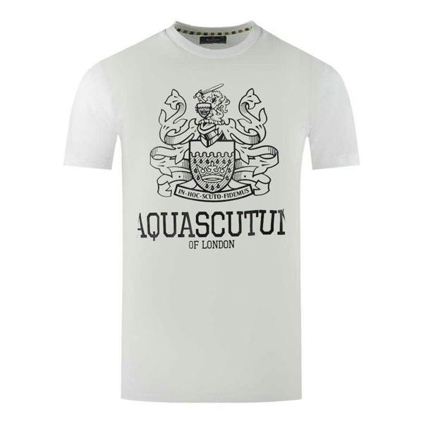 Aquascutum Mens London Aldis T-Shirt - White - 