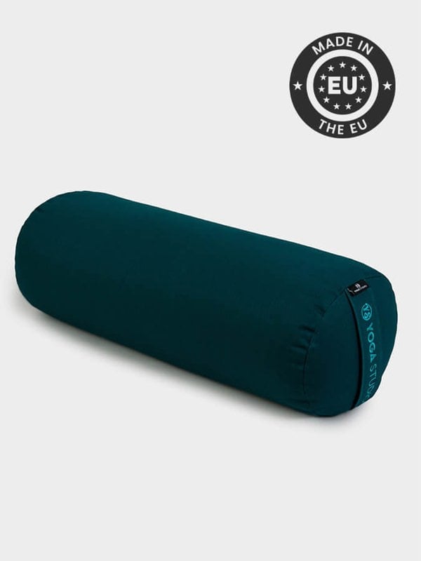 Yoga Studio Organic Buckwheat Meditation Bolster Cushion - Teal