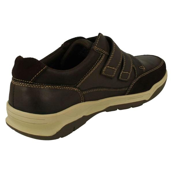 Hush Puppies Mens Hush Puppies Cushioned Insole Hook & Loop Shoes Fabian Double Strap