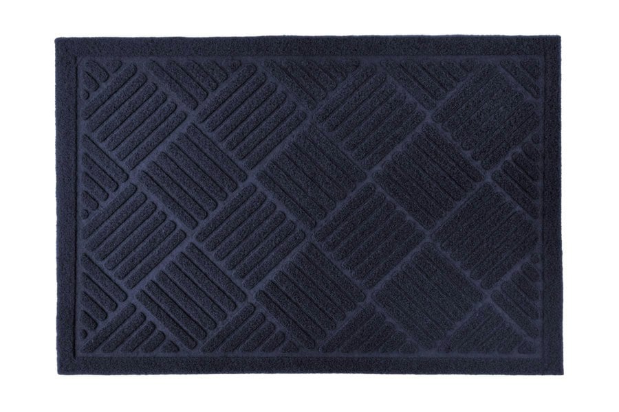 Emma Barclay Cross Hatch Navy Door Mat