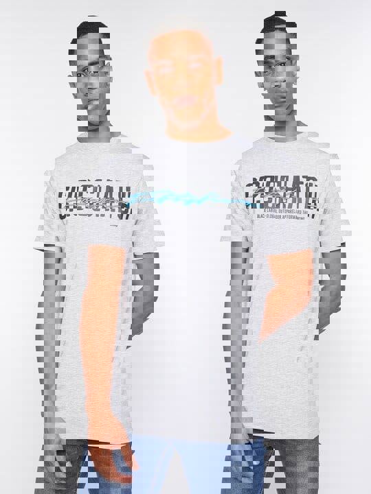 Crosshatch Gooch T-Shirt Light Grey Marl