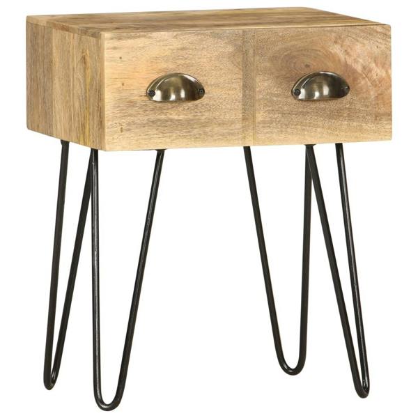 Berkfield Bedside Cabinet 40x30x50 cm Solid Mango Wood
