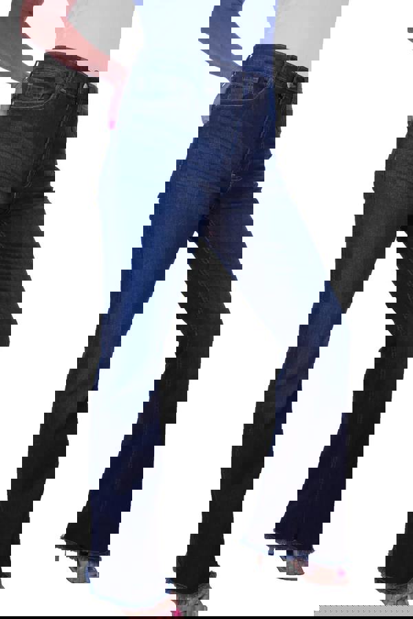 Paulo Due Womens Raw Hem Flared Denim Jeans