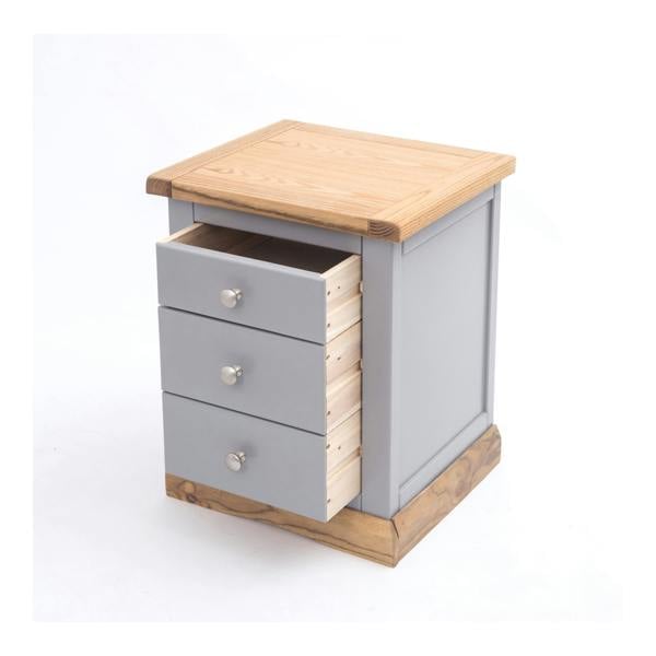 Cabinet Bits Biccari 3 Drawer Bedside Table
