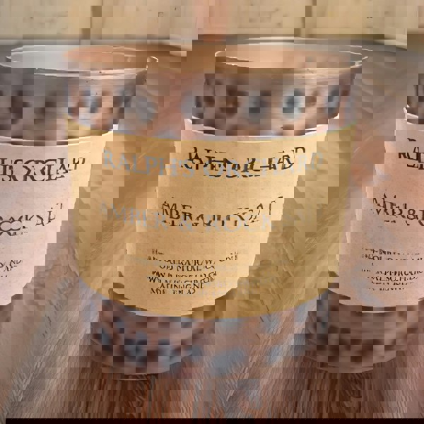 Antique tin scented candle