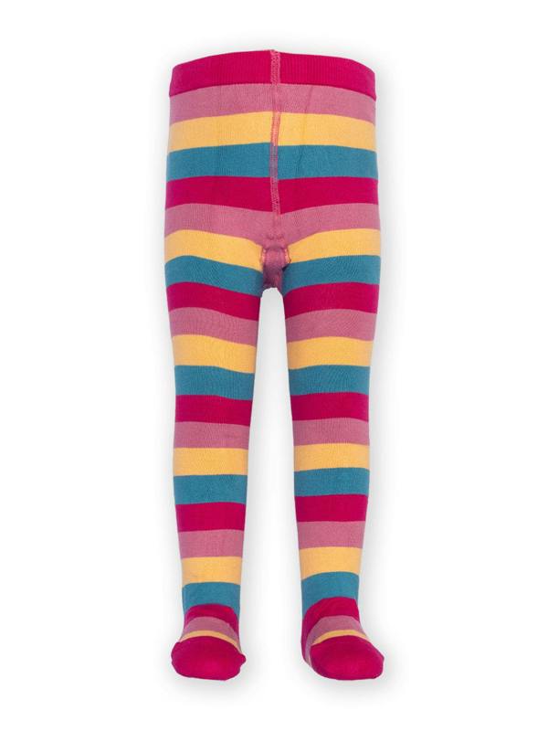 Kite Girls Organic Stripy Tights Heather