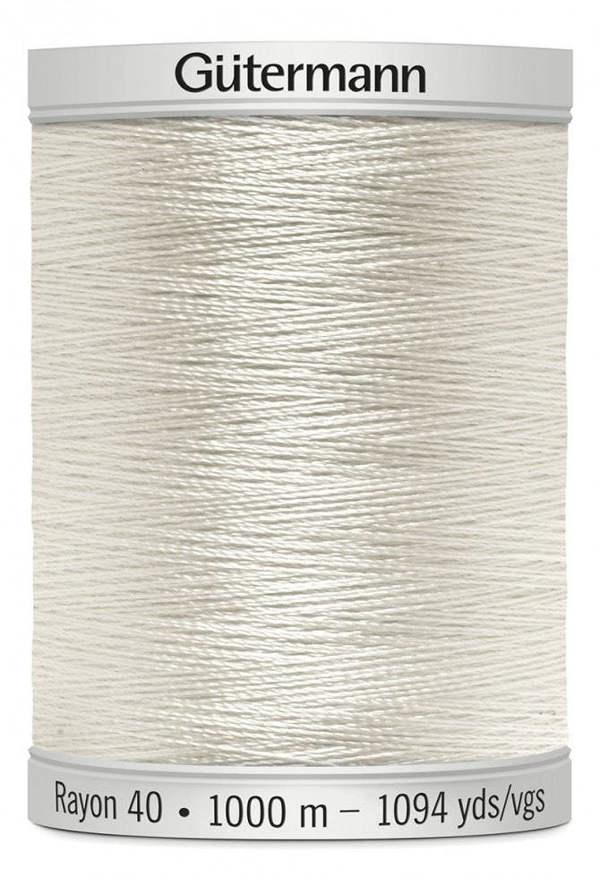 Gutermann No 40 Sulky Rayon Embroidery Thread 1000m Rayon Thread Suitable For Embroidery