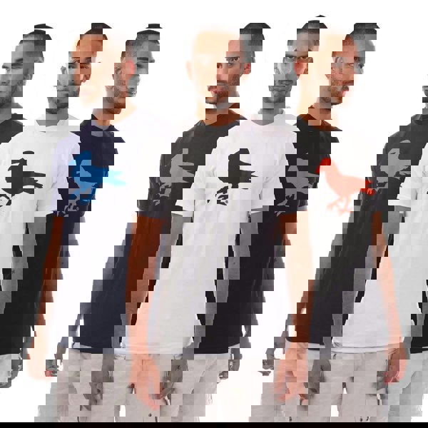 Modern Amusement Mens Cali Crown Printed T-Shirt (Pack of 3) - White/Black/Navy