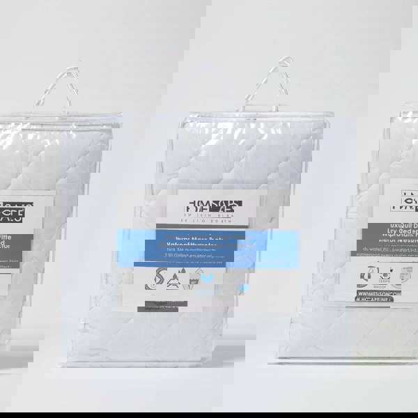 HOMESCAPES Quilted Waterproof Mattress Protector Euro Size