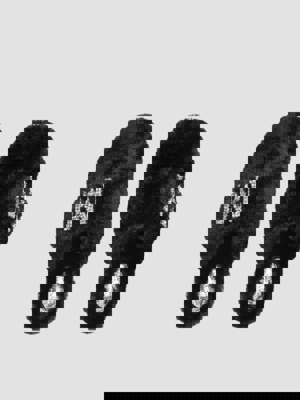 Monnalisa Girls Faux Fur Mules