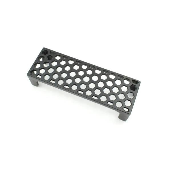 Antique Cast Iron Single Honeycomb Air Brick in Satin Black - 235mm x 80mm