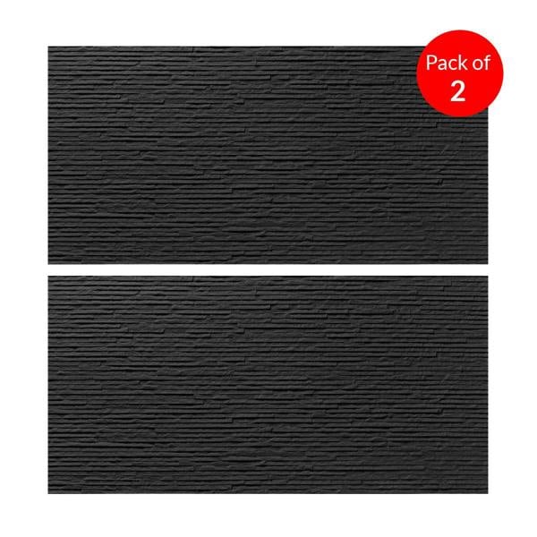 ENER-J Textured Midnight Ridge stone Sheet Size:1200 x 600 x 4 mm (Pack of 2)